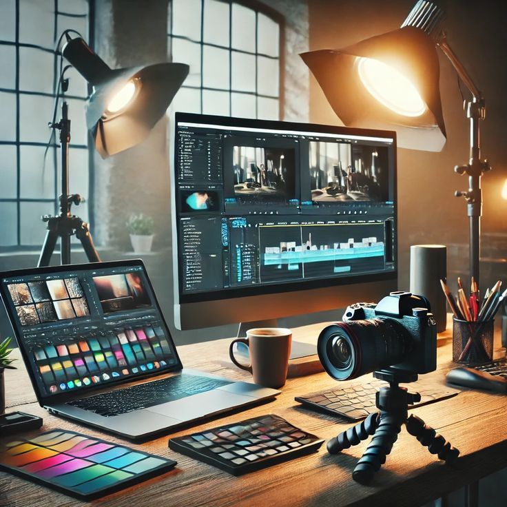 video editing setup